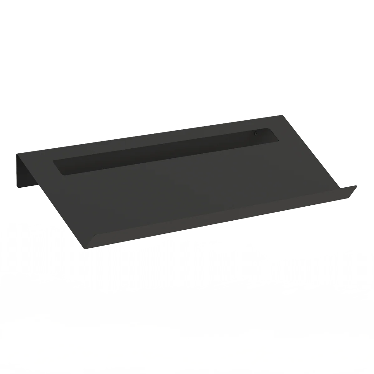 Zapatero de pared Parma – también revistero de pared L (97cm) Negro - Kaimok Design