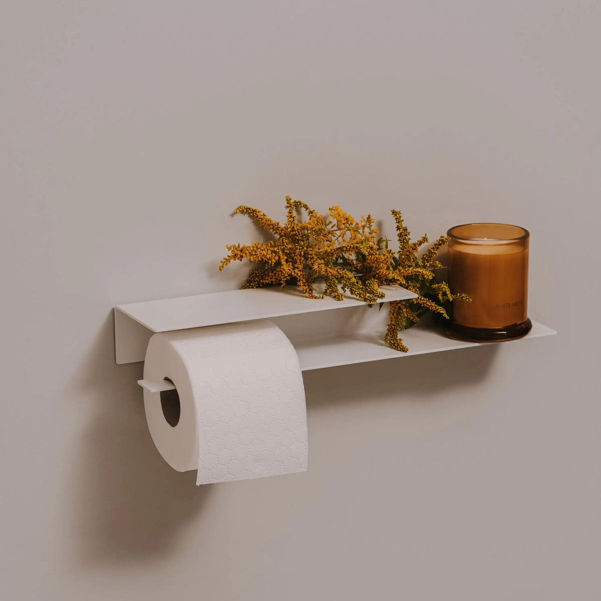Portarrollos Bari – accesorios baño moderno con estante - Kaimok Design