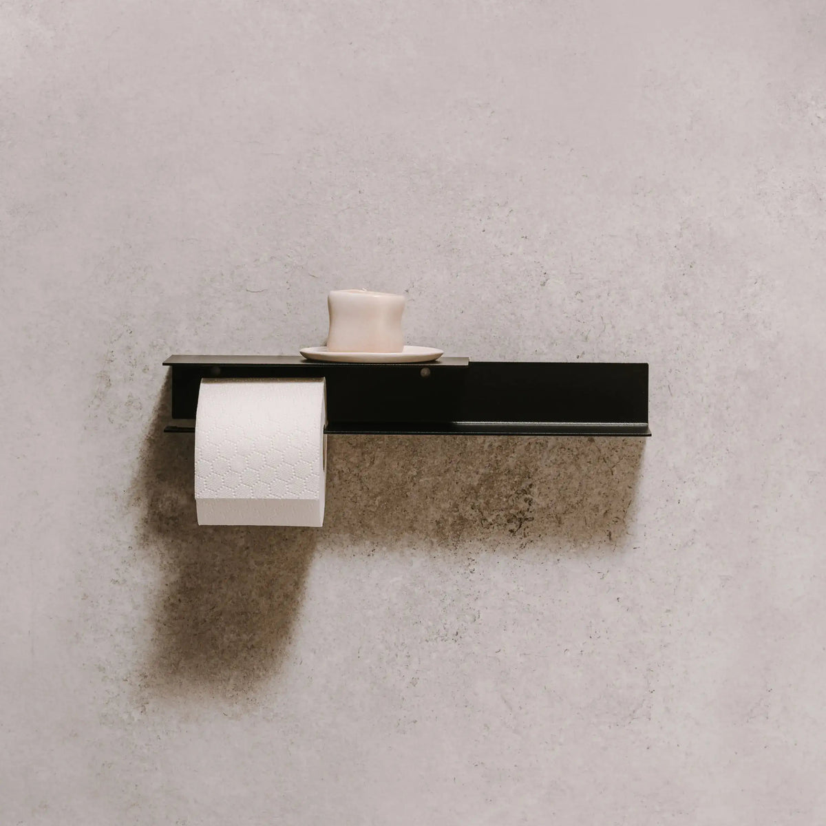 Portarrollos Bari – accesorios baño moderno con estante - Kaimok Design