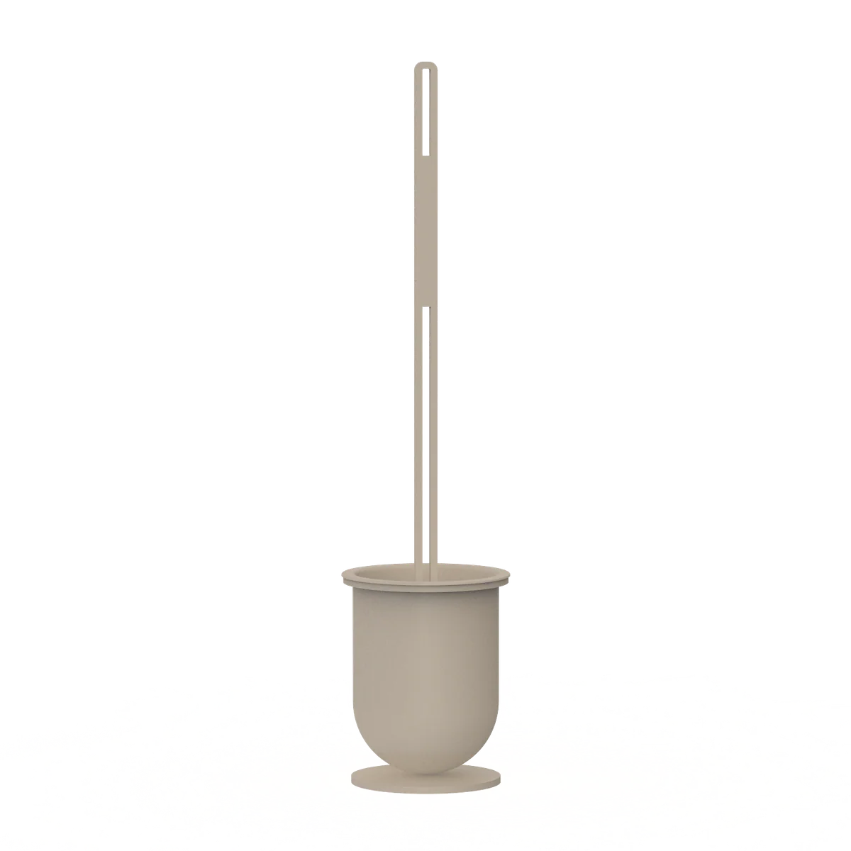 Escobillero Treviso – portaescobillas baño de pared o suelo Beige - Kaimok Design