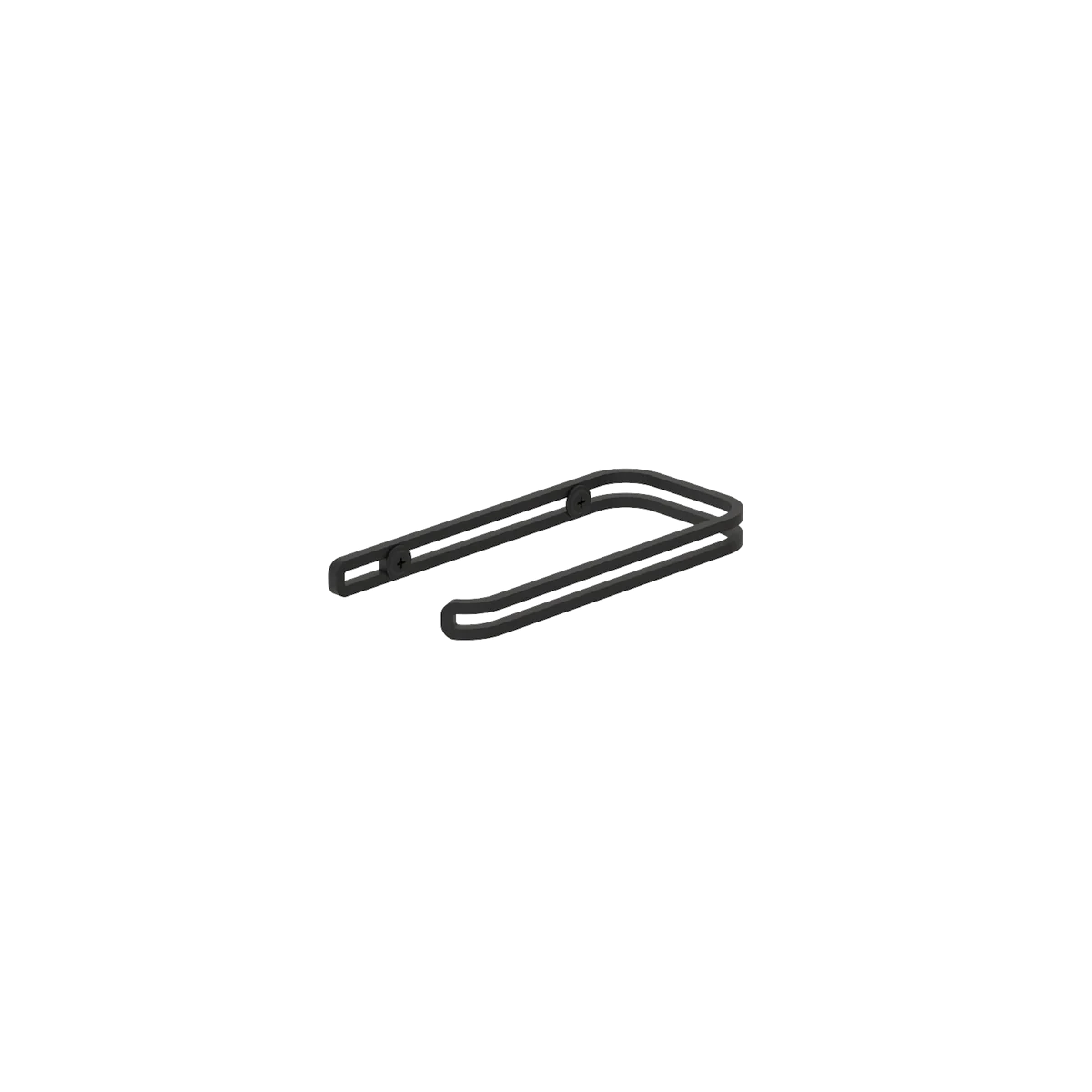 Portarrollos Padova – porta papel higiénico minimalista de pared (S 14 cm individual) Negro - Kaimok Design