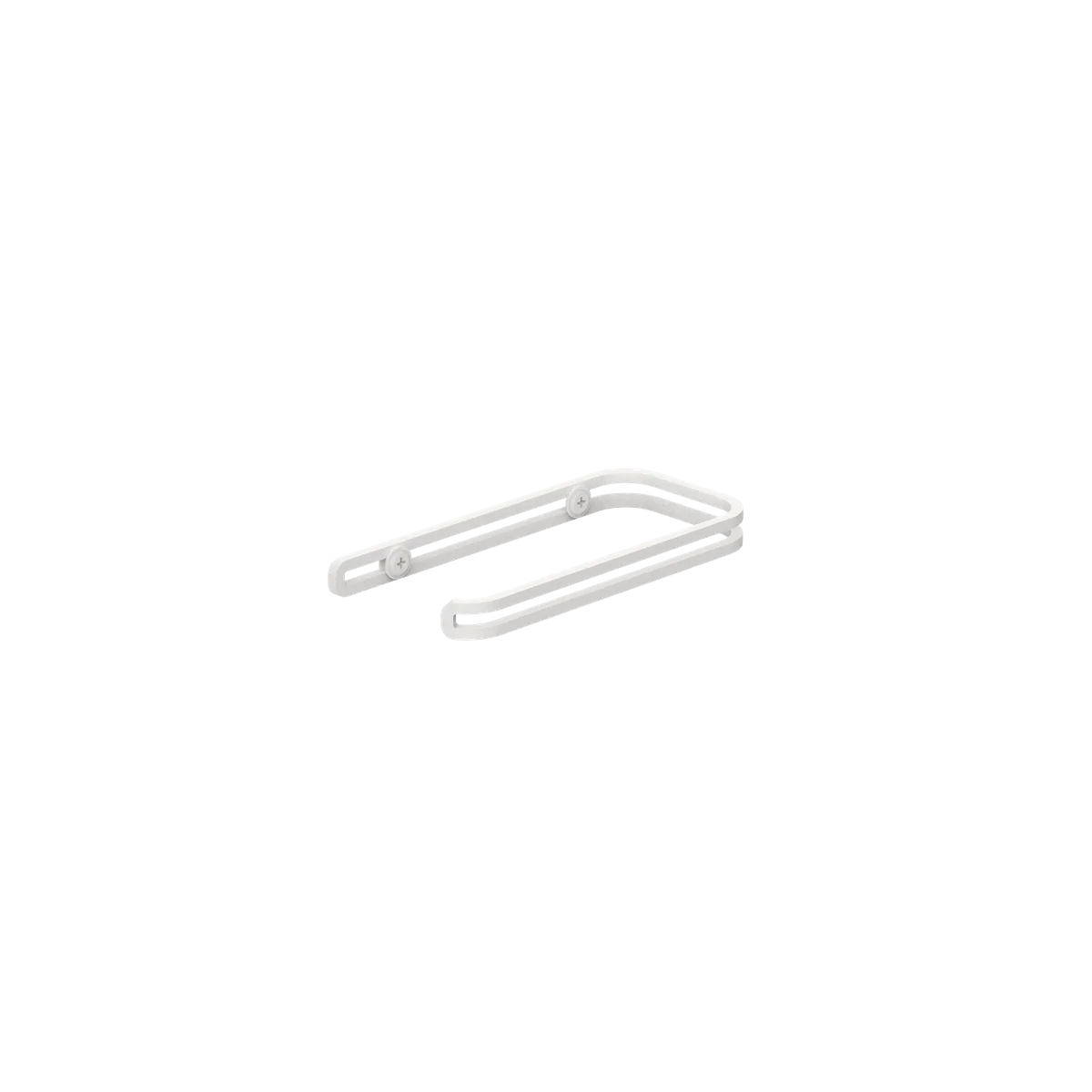 Portarrollos Padova – porta papel higiénico minimalista de pared (S 14 cm individual) Blanco - Kaimok Design
