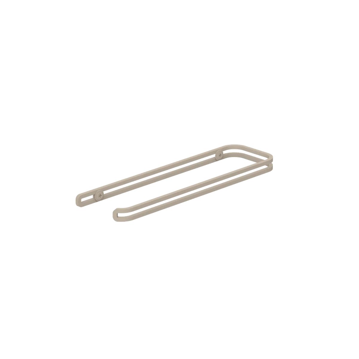 Portarrollos Padova – porta papel higiénico minimalista de pared (M 23 cm doble) Beige - Kaimok Design