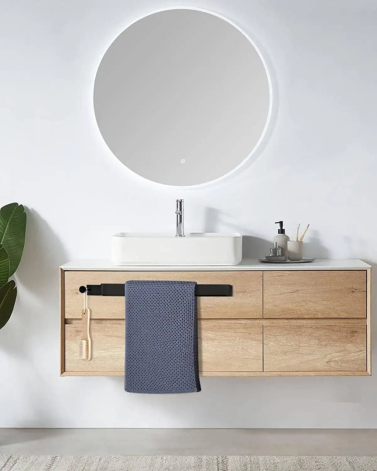 Toallero baño Torino – barra toallero sin taladro - Kaimok Design
