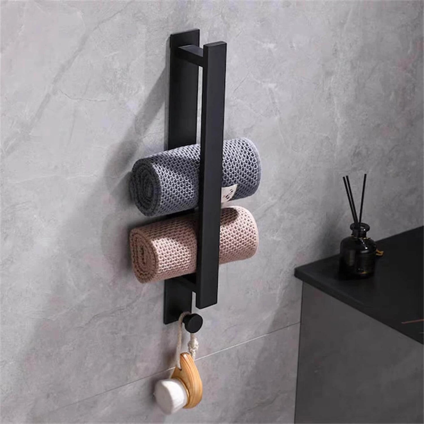 Toallero Torino toallas almacenadas en rollos- kaimok design