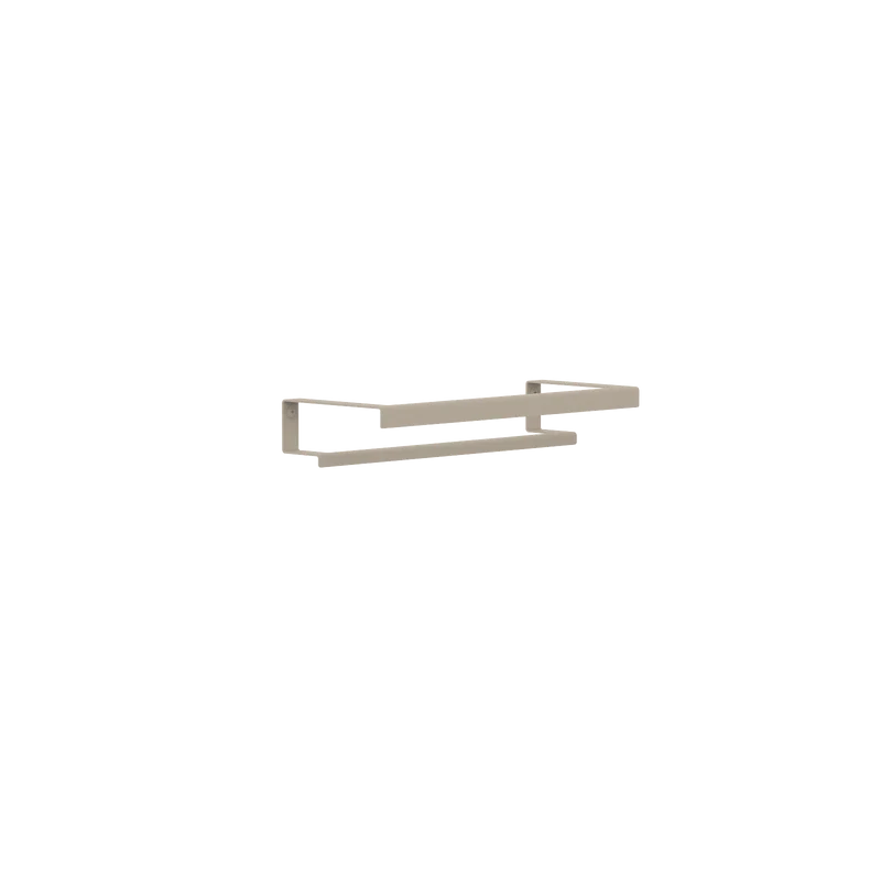 Toallero Siena – barra para toalla baño en acero inoxidable S (37 cm) Beige Doble - Kaimok Design