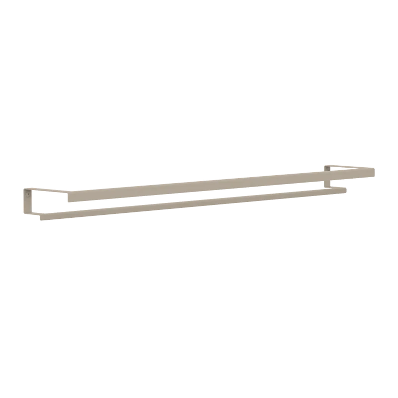 Toallero Siena – barra para toalla baño en acero inoxidable L (97 cm) Beige Doble - Kaimok Design