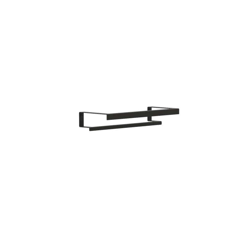 Toallero Siena – barra para toalla baño en acero inoxidable S (37 cm) Negro Doble - Kaimok Design
