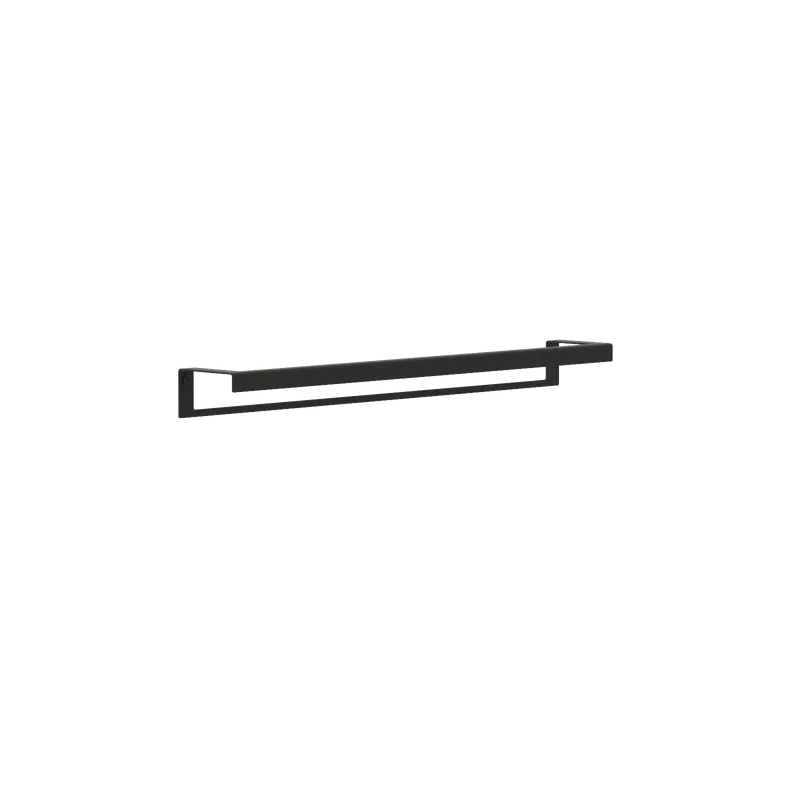 Toallero Siena – barra para toalla baño en acero inoxidable M (60 cm) Negro Individual - Kaimok Design