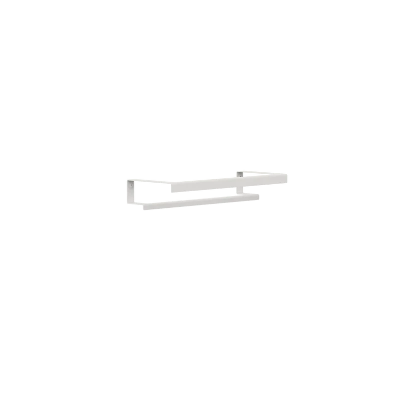 Toallero Siena – barra para toalla baño en acero inoxidable S (37 cm) Blanco Doble - Kaimok Design