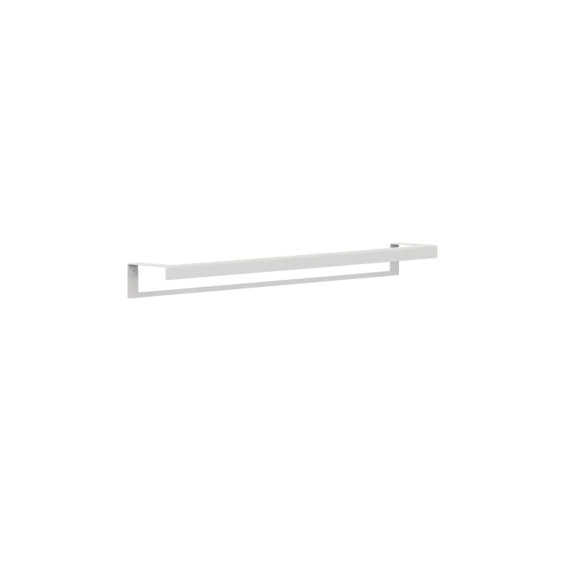 Toallero Siena – barra para toalla baño en acero inoxidable M (60 cm) Blanco Individual - Kaimok Design