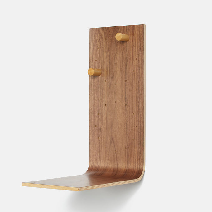 Estantería de pared de madera Brera – repisa flotante L Nogal - Kaimok Design
