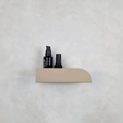 Estantería de pared metálica Torino – repisa flotante para baño y cocina Beige - Kaimok Design