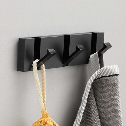 Perchero de pared moderno Palermo - Perchero metal negro 3 Perchas Negras - Kaimok Design