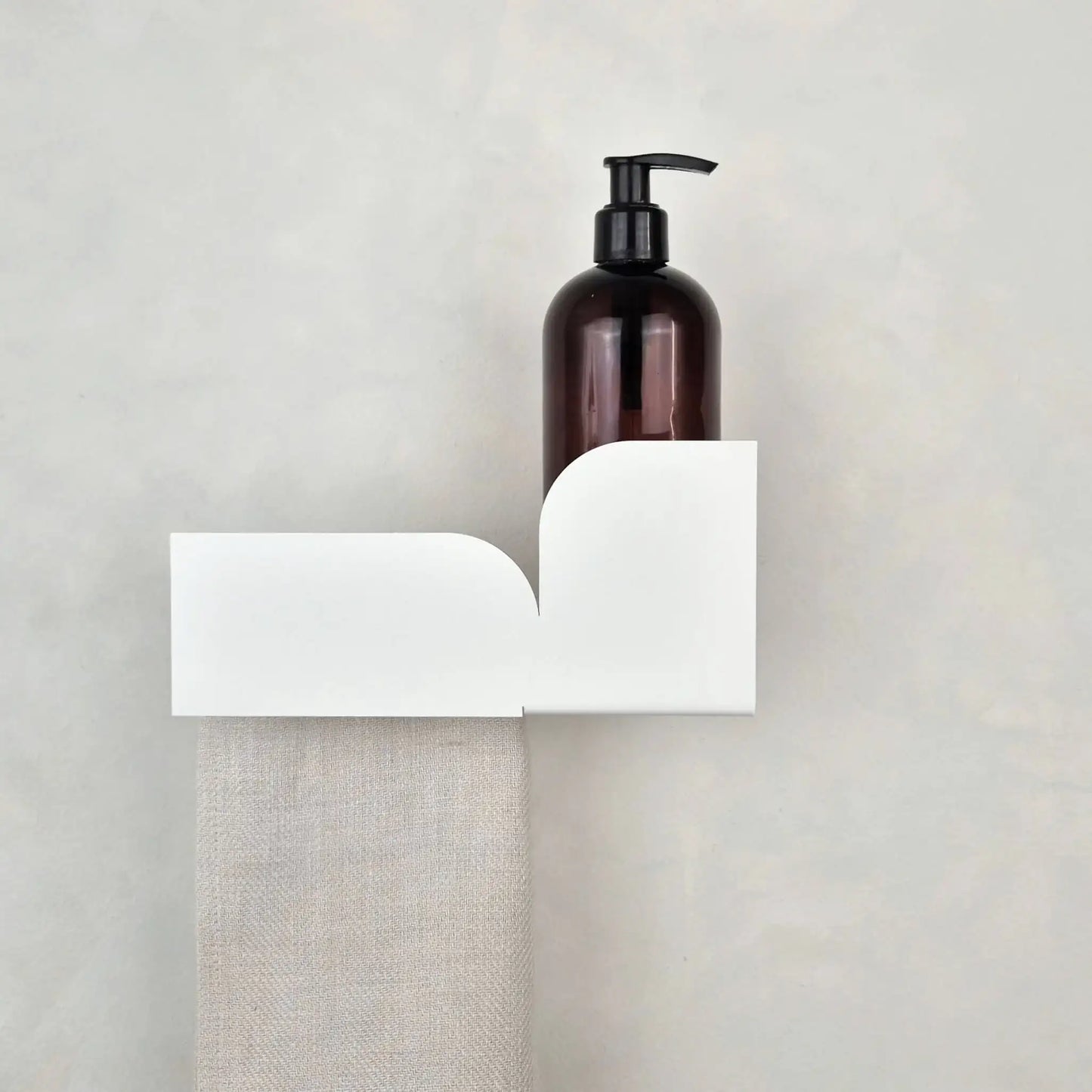 Estante de baño blanco - toalla - Torino - Kaimok Design