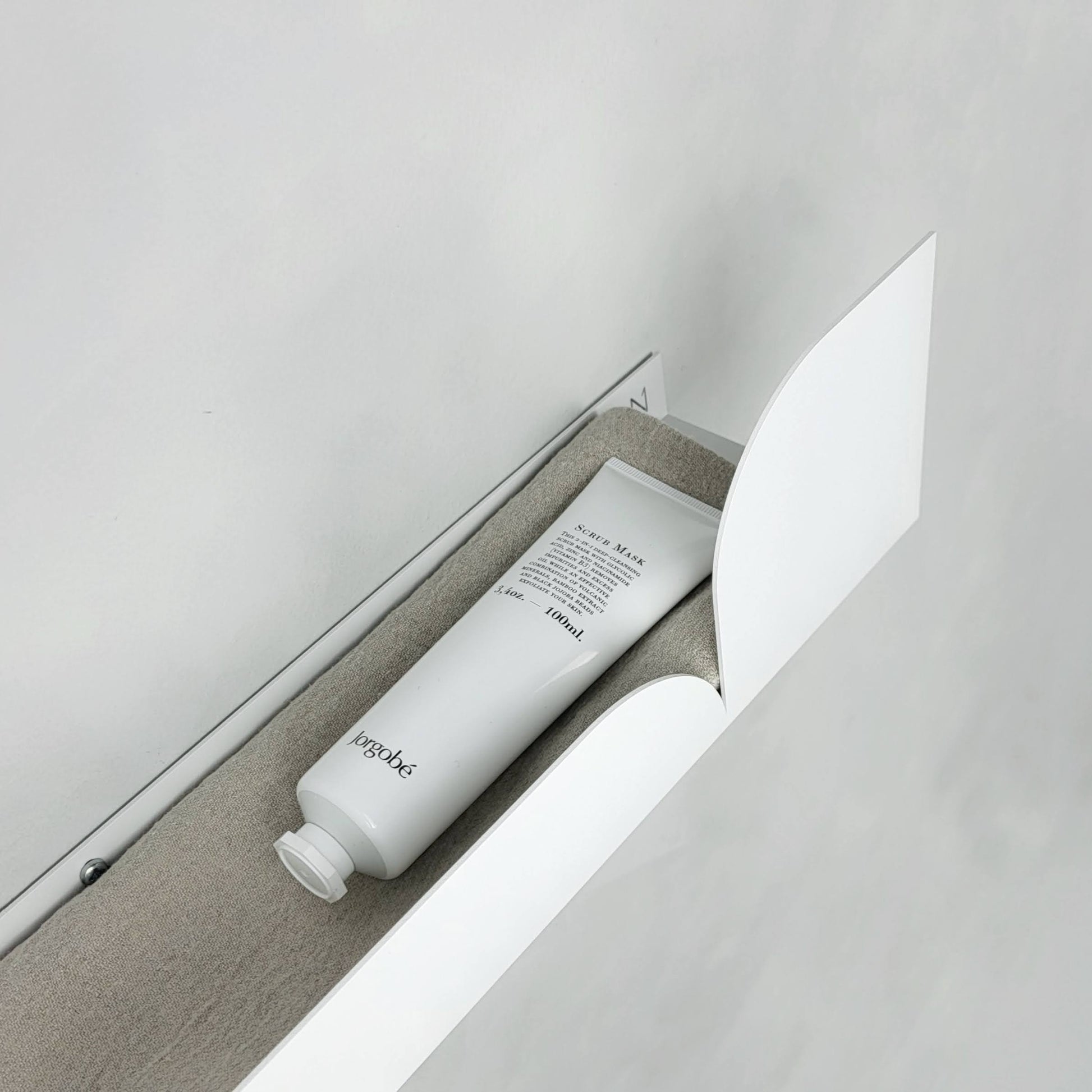 Estantería metálica grande Torino – baño - estante flotante de 60cm - blanco - Kaimok Design