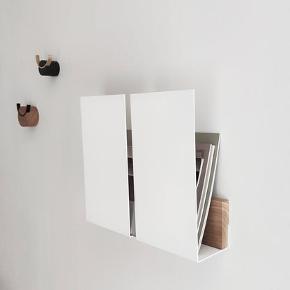 Revistero de pared Faenza – estante flotante para revistas Blanco - Kaimok Design