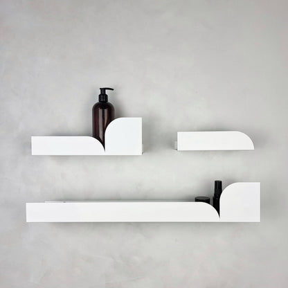 Estantería de pared metálica Torino – repisa flotante mediana - Kaimok Design