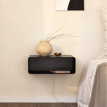 Mesita de pared COMO – mesita de noche flotante en metal - Kaimok Design