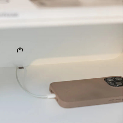 Mesita de pared COMO – mesita de noche flotante en metal - Kaimok Design