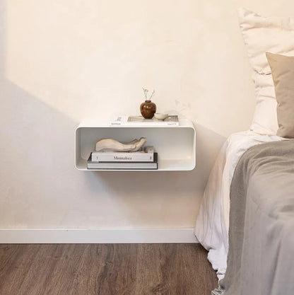 Mesita de pared COMO – mesita de noche flotante en metal - Kaimok Design
