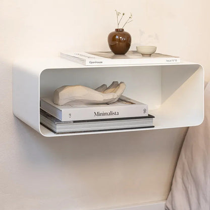 Mesita de pared COMO – mesita de noche flotante en metal - Kaimok Design