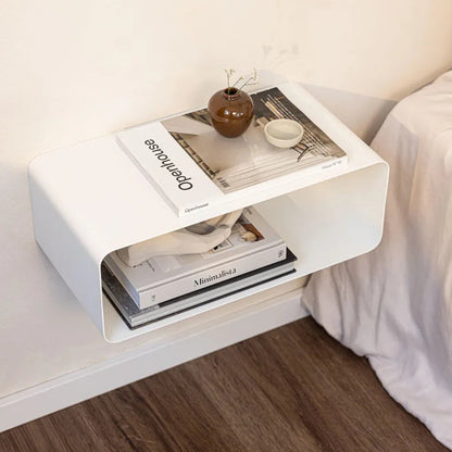 Mesita de pared COMO – mesita de noche flotante en metal - Kaimok Design
