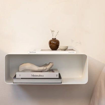 Mesita de pared COMO – mesita de noche flotante en metal - Kaimok Design