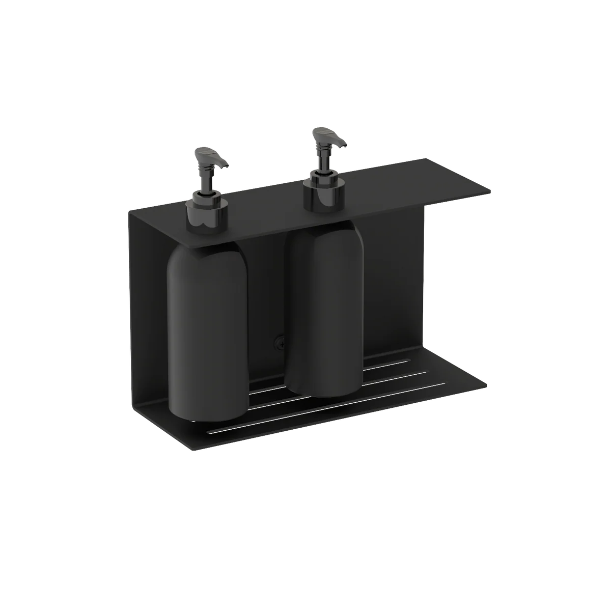 Dispensador de jabón de pared Catania, M, en negro mate