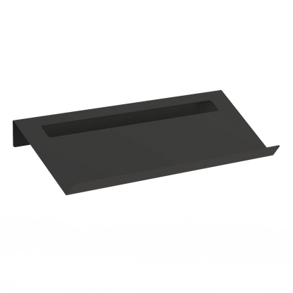 Zapatero de pared Parma – también revistero de pared L (97cm) Negro - Kaimok Design