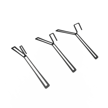 Perchas de ropa de acero Capri (set de 3) Negro - Kaimok Design