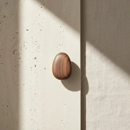 Perchas pared Verona Stone – madera forma piedra natural - Kaimok Design