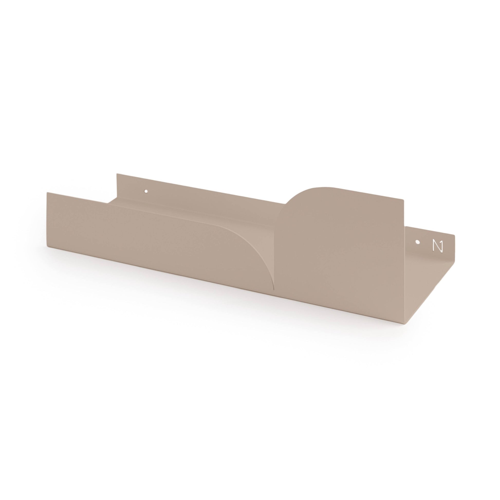 Repisa flotante Torino mediana beige – detalle acabado mate natural – Kaimok Design
