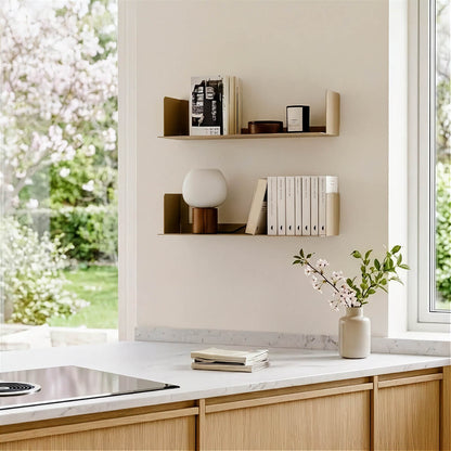 Estantería de pared metálica Bergamo – repisa flotante para libros - Kaimok Design