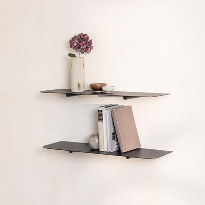 Estantería de pared metálica Kyoto – repisa flotante minimalista - Kaimok Design