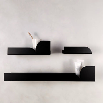 Estantería de pared metálica Torino – repisa flotante mediana - Kaimok Design