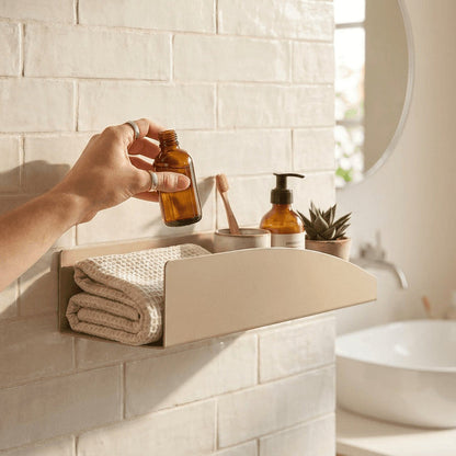 Estantería de pared metálica Torino – repisa flotante mediana - Kaimok Design