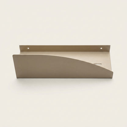 Estantería de pared metálica Torino – repisa flotante mediana Beige - Kaimok Design