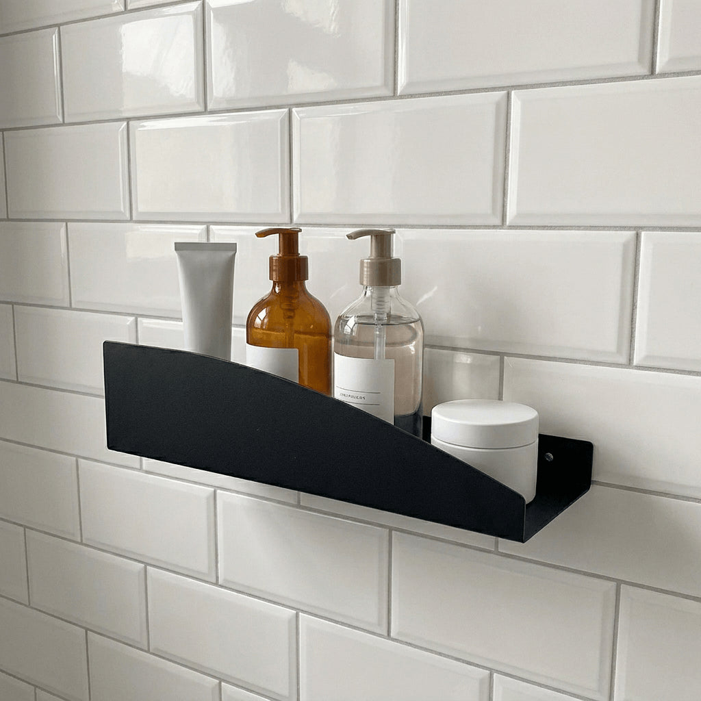 Estantería de pared metálica Torino – repisa flotante mediana - Kaimok Design