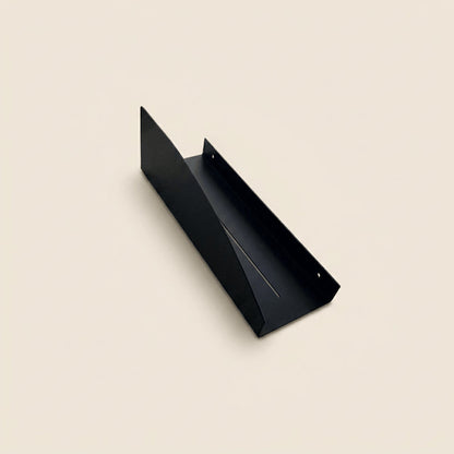 Estantería de pared metálica Torino – repisa flotante mediana Negro - Kaimok Design