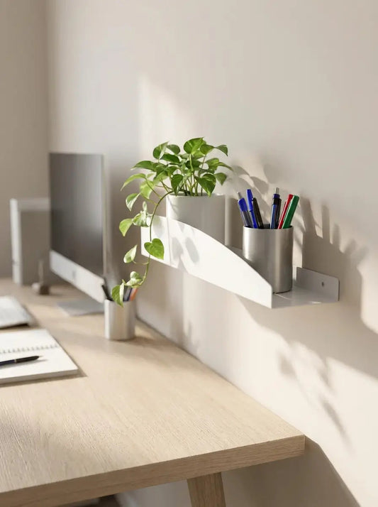 Estantería de pared metálica Torino grande – repisa flotante 50 cm - Kaimok Design