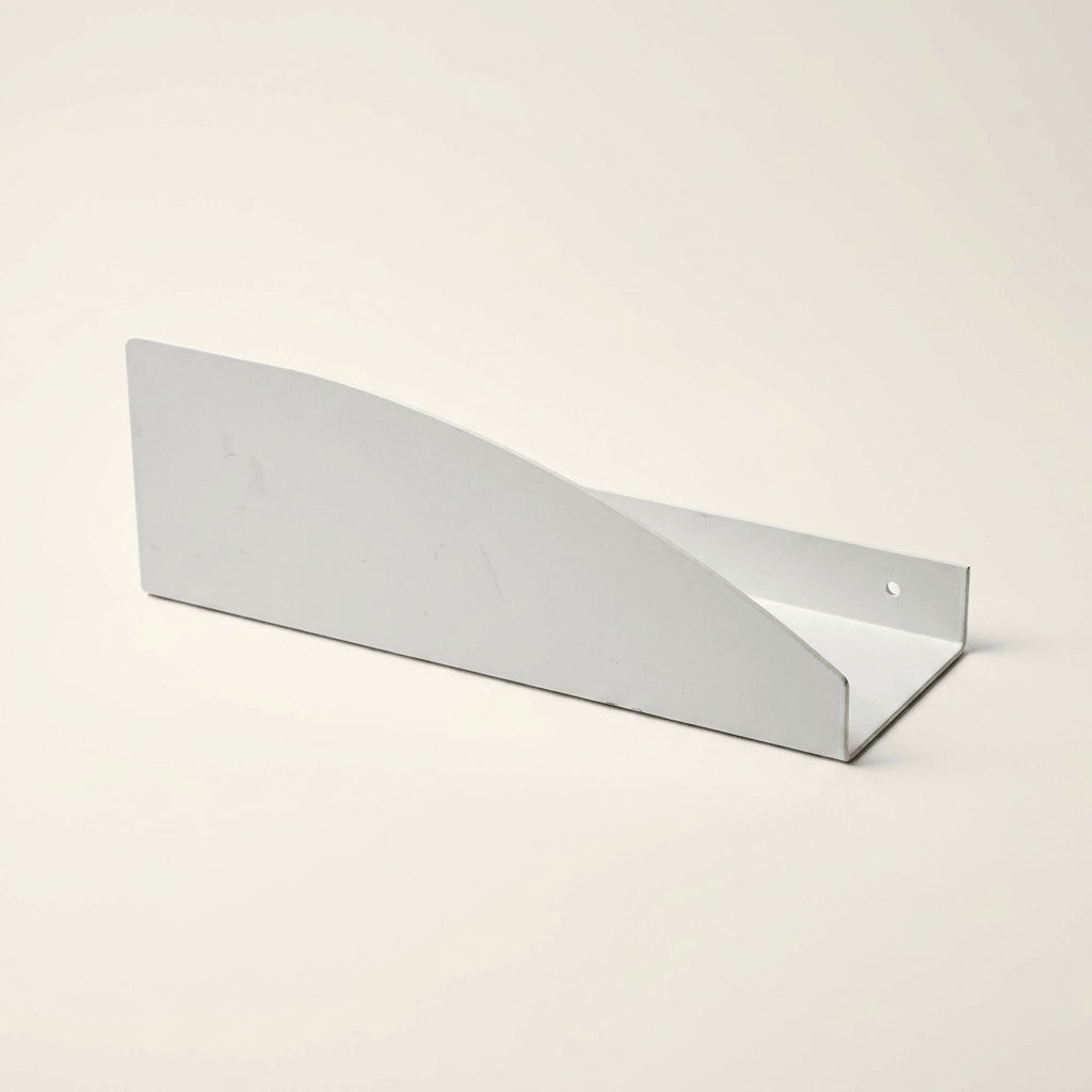 Estantería de pared metálica Torino – repisa flotante mediana Blanco - Kaimok Design
