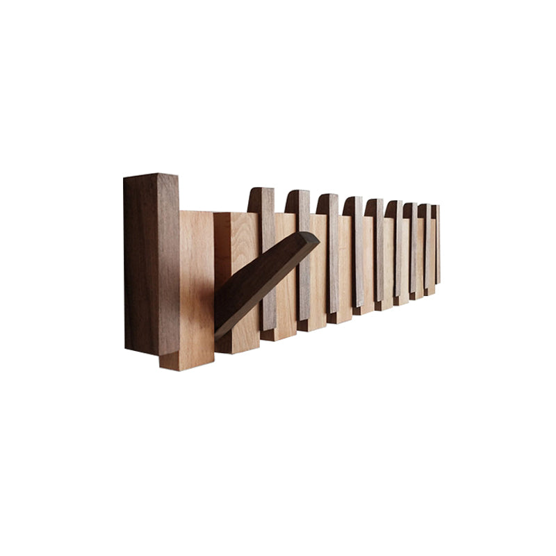Perchero Verona madera mix– vista general ganchos pared – Kaimok Design