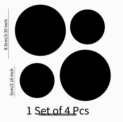 Percha individual pared Palermo, negro mate redonda Cuarteto - Kaimok Design