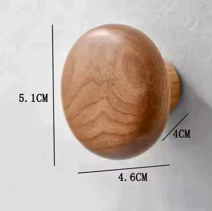 Perchas pared Verona Stone – madera forma piedra natural Nogal Piedra A - Kaimok Design