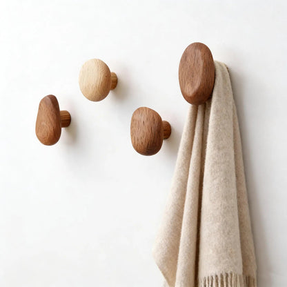 Perchas pared Verona Stone – madera forma piedra natural - Kaimok Design