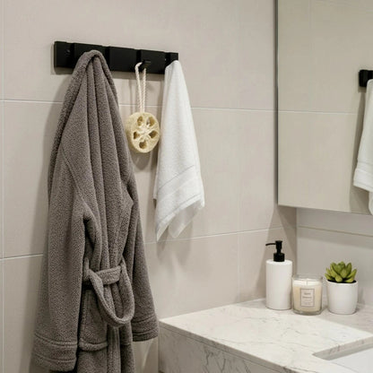 Perchero de pared moderno Palermo - Perchero metal negro - Kaimok Design