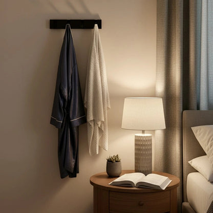 Perchero de pared moderno Palermo - Perchero metal negro - Kaimok Design