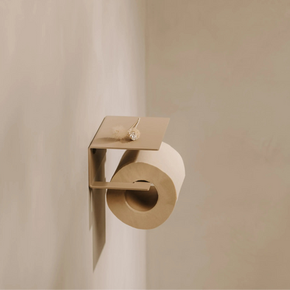 Portarrollos Bari – accesorios baño moderno con estante - Kaimok Design
