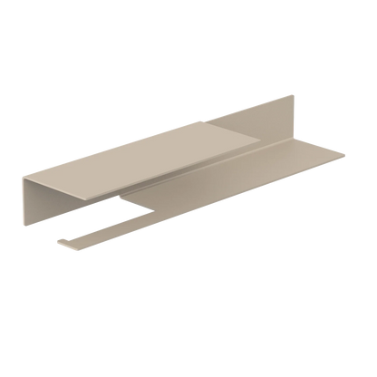 Portarrollos Bari – accesorios baño moderno con estante L (37cm) Beige izquierdo - Kaimok Design